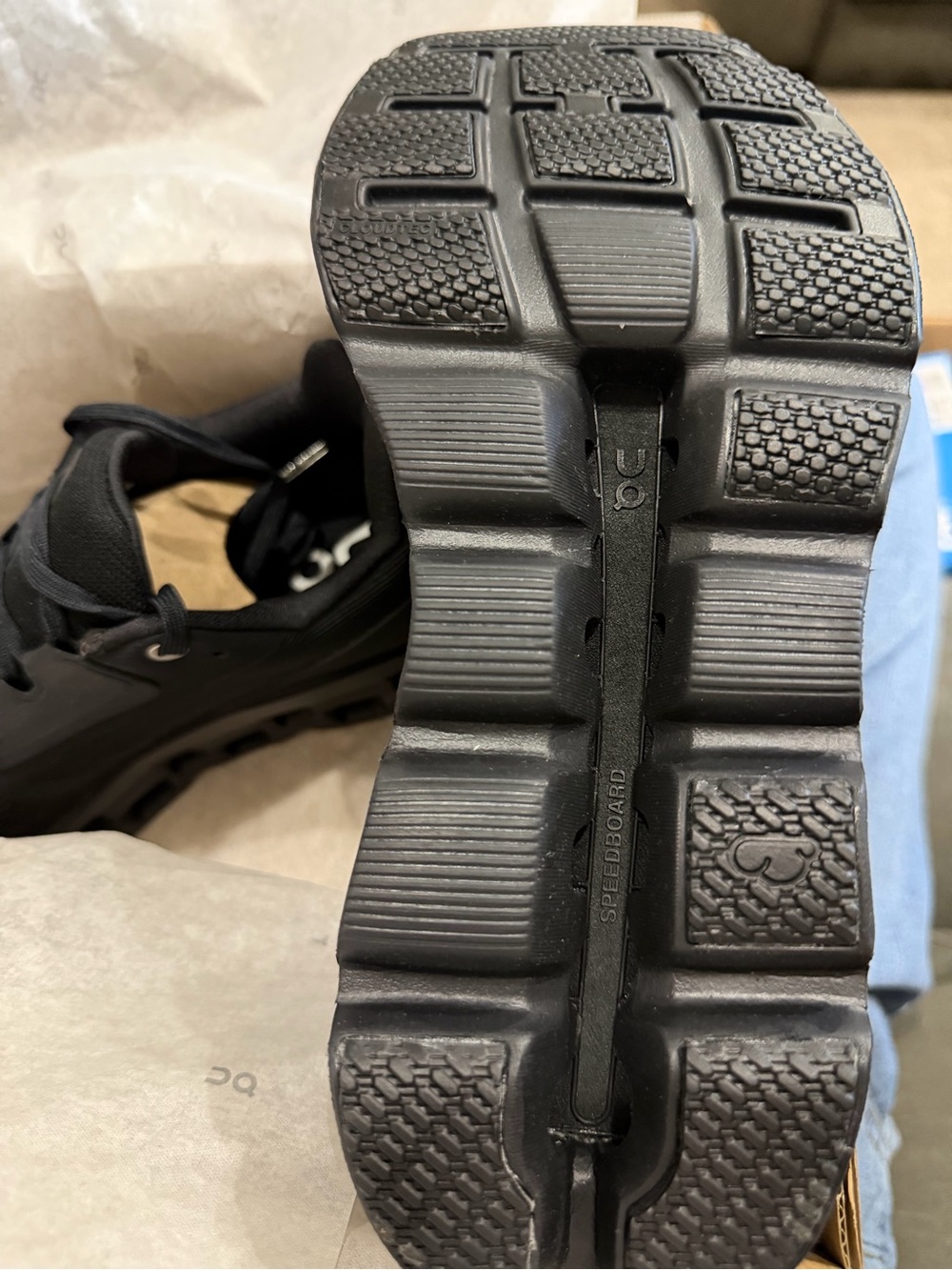 On Cloudstratus All-Black Running Sneakers - Picture 6 of 6